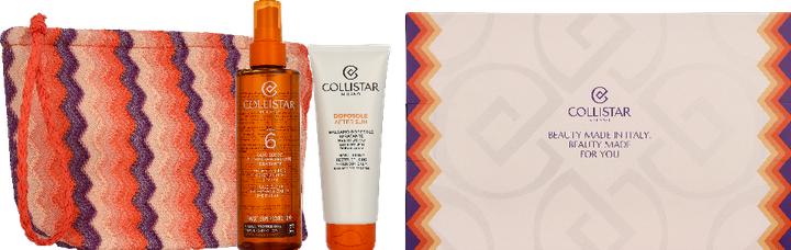 Collistar Sun Kit Dry Oil Tanning Spf 6 200ml After Sun Balm 100ml Pouch