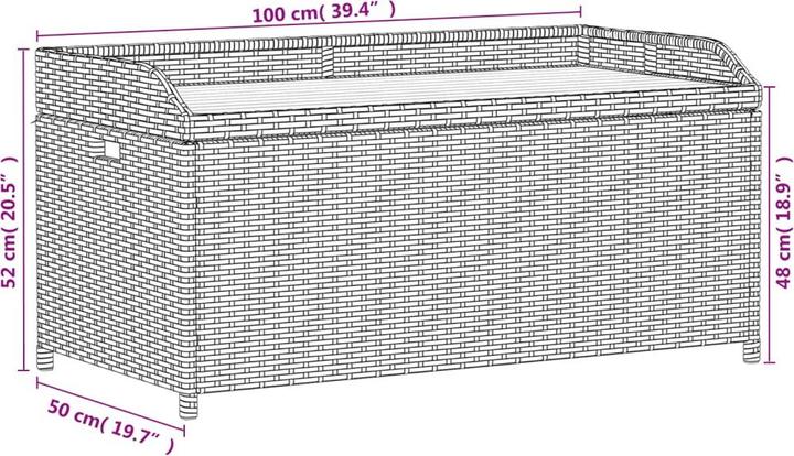 Image du produit vidaXL Bank mit Stauraum