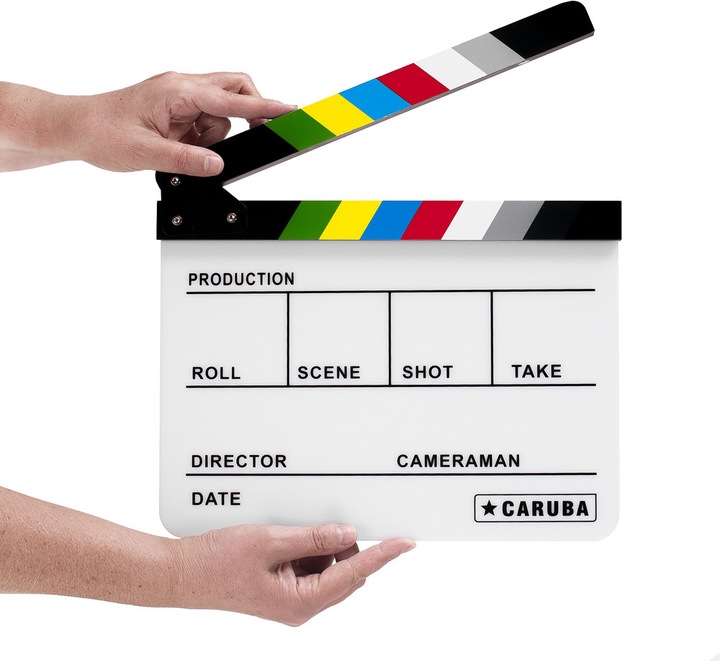 Produktbild Caruba Professional Director Clapper WeiÃ/Farbe (Whiteboardmarker) (Weiss)