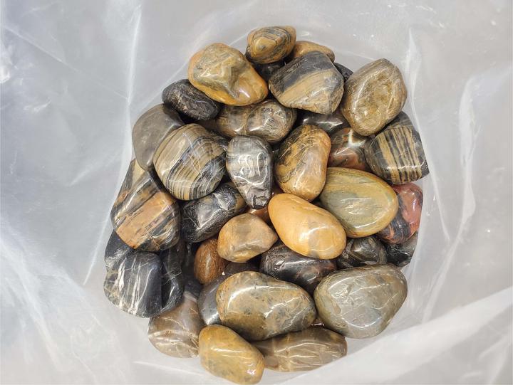 Image du produit Aquagart 20kg Polierter Kiesel Glanzkies Flusskiesel Kieselsteine Gartenkies Zierkies # (30 x 20 cm)