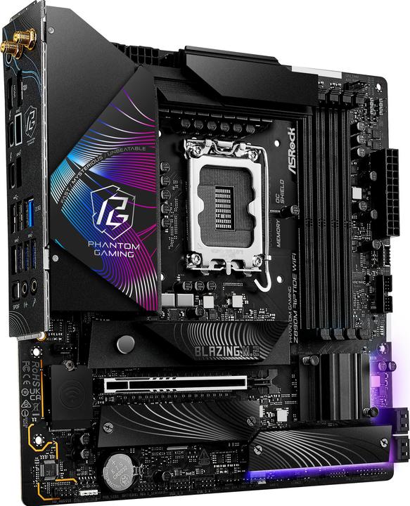 Productafbeelding AsRock Z890M Riptide WiFi Intel DDR5 S1851 MATX (LGA 1851, Intel Z890, mATX)