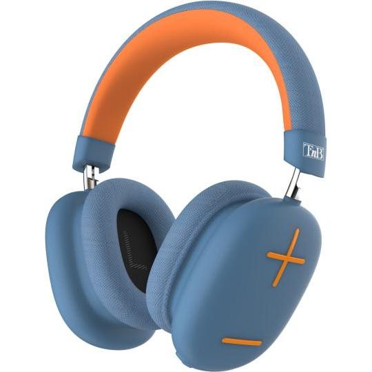 T'nB Casque Micro Bluetooth Bounce (Bleu/Orange) (ANC, 50 h, Kabellos), Kopfhörer, Orange, Blau