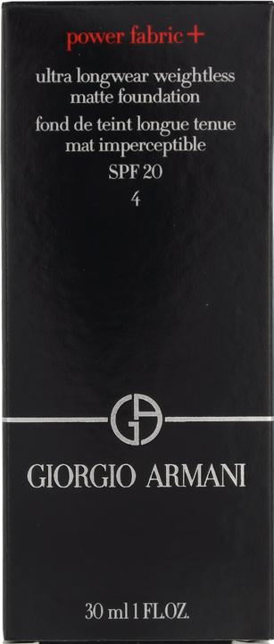Actual product image Armani Exchange Armani Power Fabric+ Ultra Longwear Matte Foundation SPF20 (Camel)