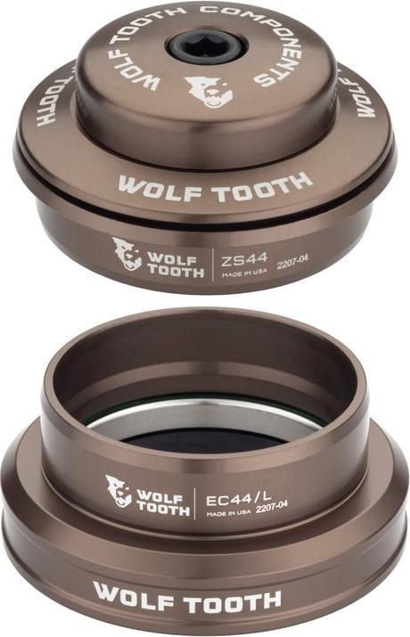 Wolf Tooth Premium taps toelopend balhoofd, 1 1/8"-1.5", ZS44/28.6 | EC44/40, espresso