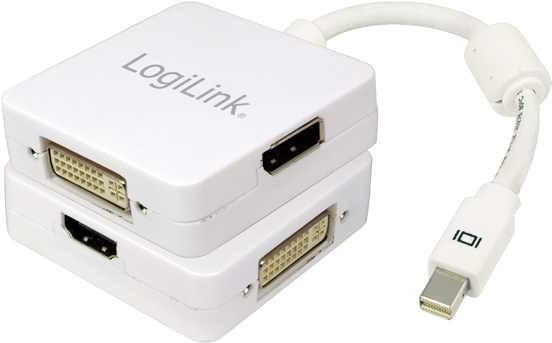 Actual product image LogiLink Mini DP zu (DP, DVI, HDMI, 15 cm)