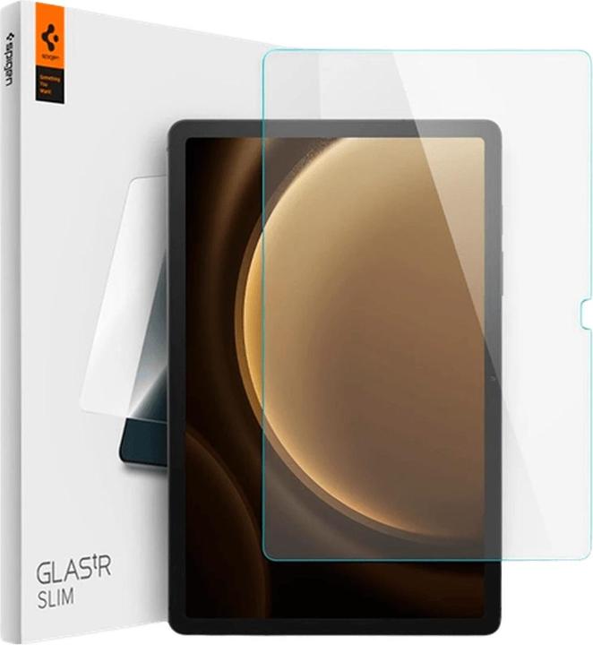 Actual product image Spigen Glas.tR Slim tempered glass for Samsung Galaxy Tab S9 FE 10.9" X510 / X516B (1 Piece, Galaxy Tab S9 FE)