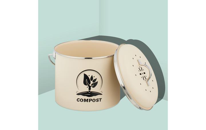Produktbild Relaxdays Runder Komposteimer Küche 3,5 Liter (3.50 l)