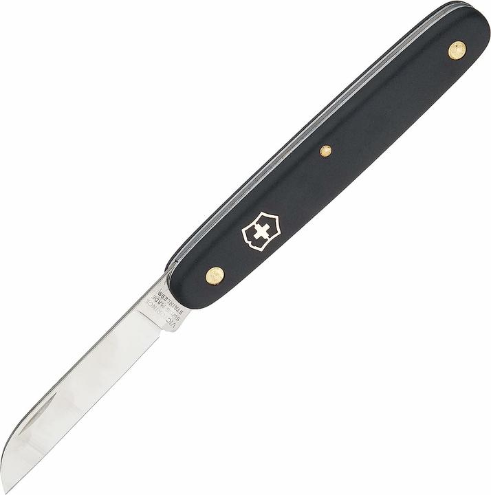 Image du produit Victorinox Outil de poche, jardin, couteau à fleurs, noir, lame, droite, Swiss Made