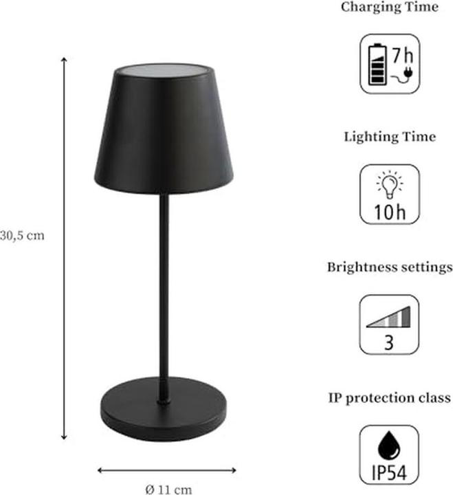 Image du produit APS Akku-Tischleuchte "MERLE" (270 lm)