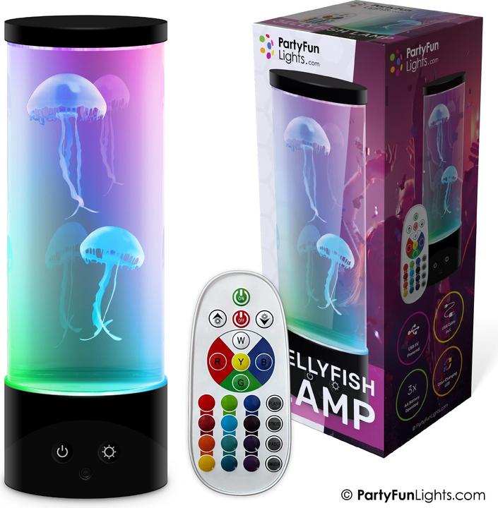 Image du produit PartyFun Lights Party Fun Lights - Lampe Jellyfish avec télécommande - H : 30 cm (605403)