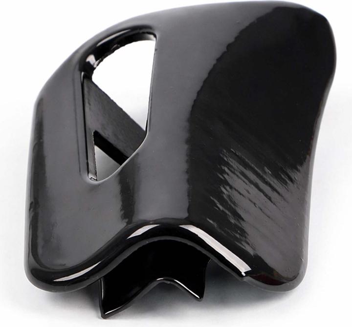 Actual product image Wiltec Sun Visor Pivot Trim Cap compatible with Mercedes SL R129 W124 black metal mount cap Right Side