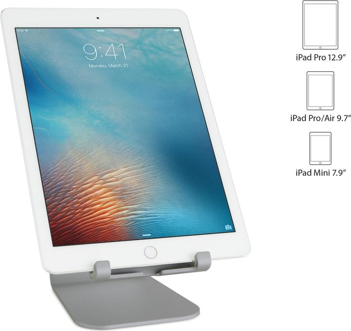 Actual product image Raindesign mStand tablet - Multimedia Stand - Gray - Aluminum - Tablet - 33 cm (13 inch)