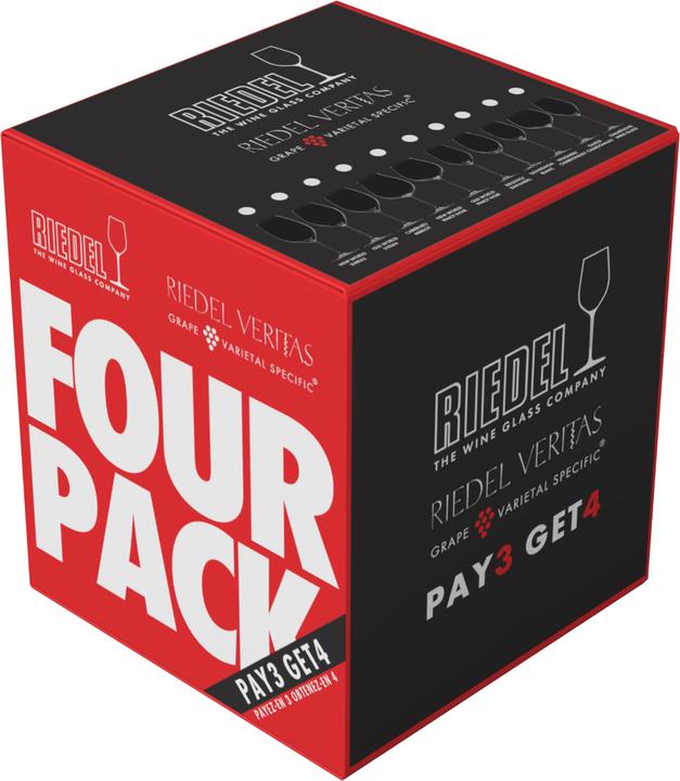 Produktbild Nachtmann Riedel Veritas Kauf 4 Zahl 3 Champa (44.50 cl, 4 Gläser, Sektgläser)