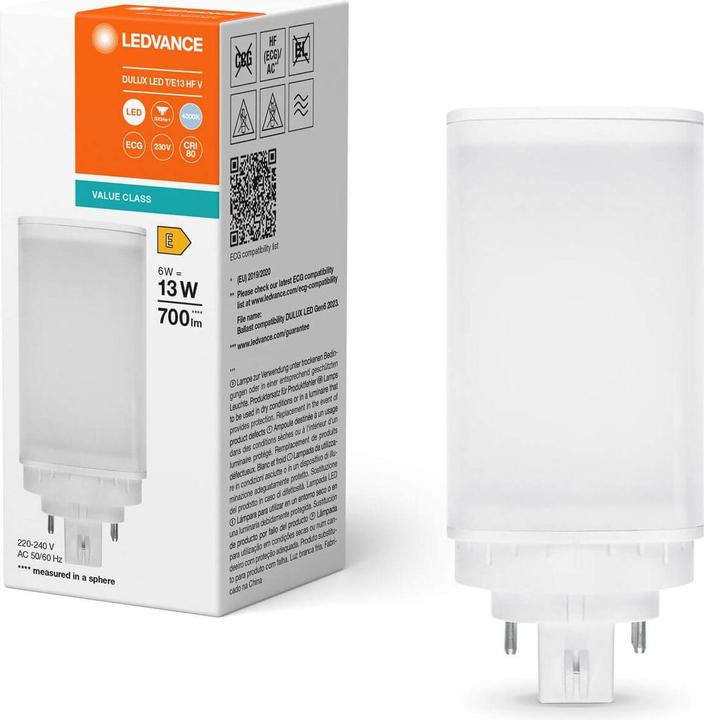 Immagine prodotto Ledvance Lampada compatta a LED (GX24q-1, 6 W, 700 lm, 10 x, E)