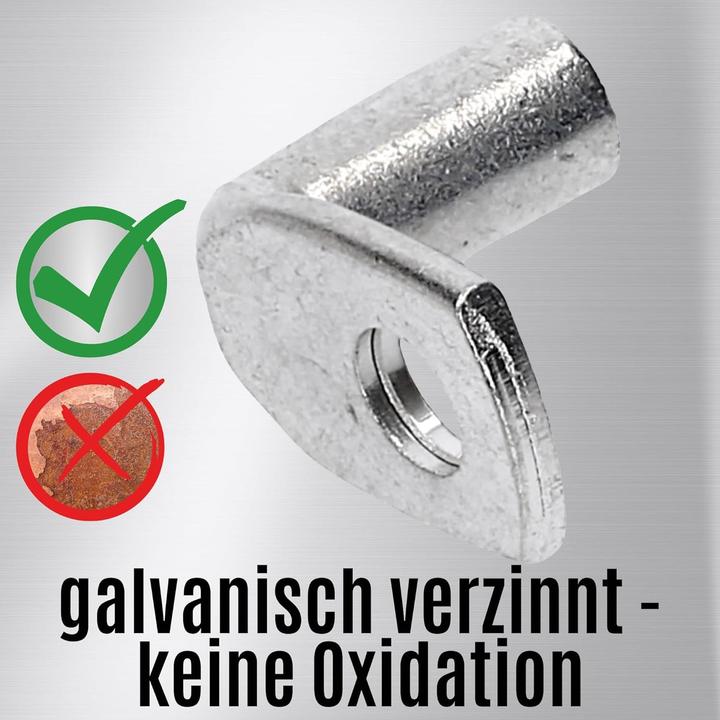 Image du produit Kalitec 10 pièces KA1-L5 Cosses tubulaires commerciales coudées 6mm² M5 I sans trou d'inspection I 90° I Ma