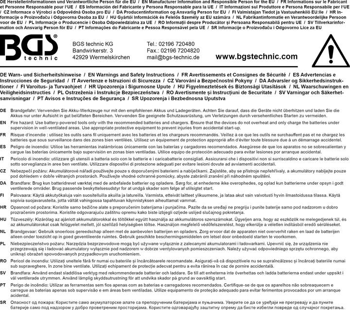 Nährwerte und Zutaten BGS Werkzeug-Wandregal | für Akku-Werkzeuge (1 Teile)