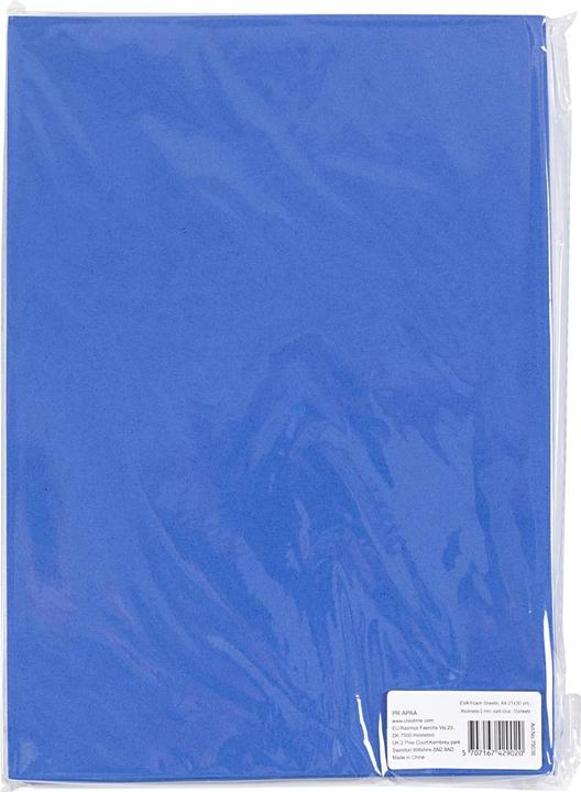 Actual product image Creativ Company EVA Foam Vellen Donkerblauw A4, 10pcs.
