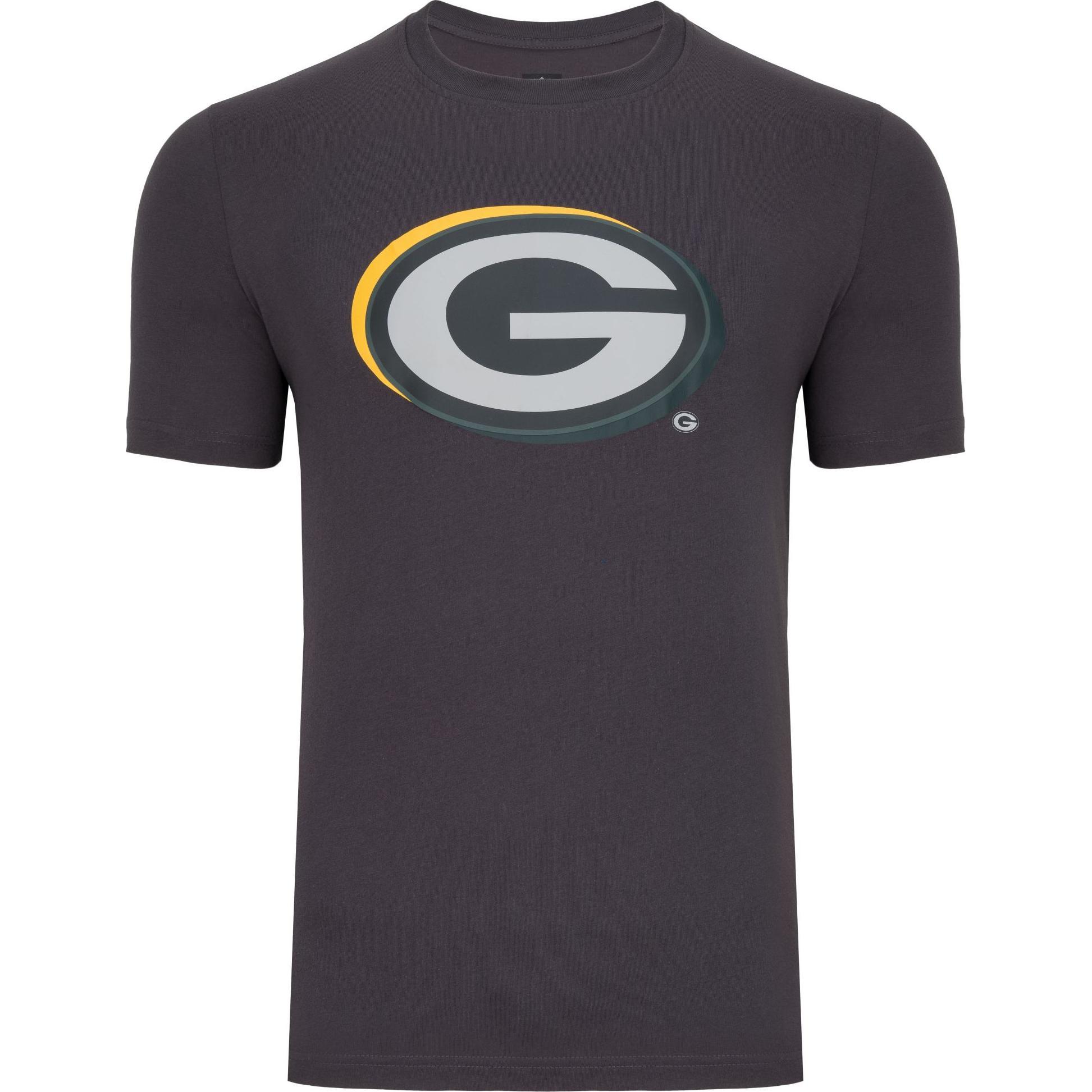 New Era, Herren, Shirt, Shirt - NFL DRAFT Green Bay Packers graphite - M, Grau, (M)