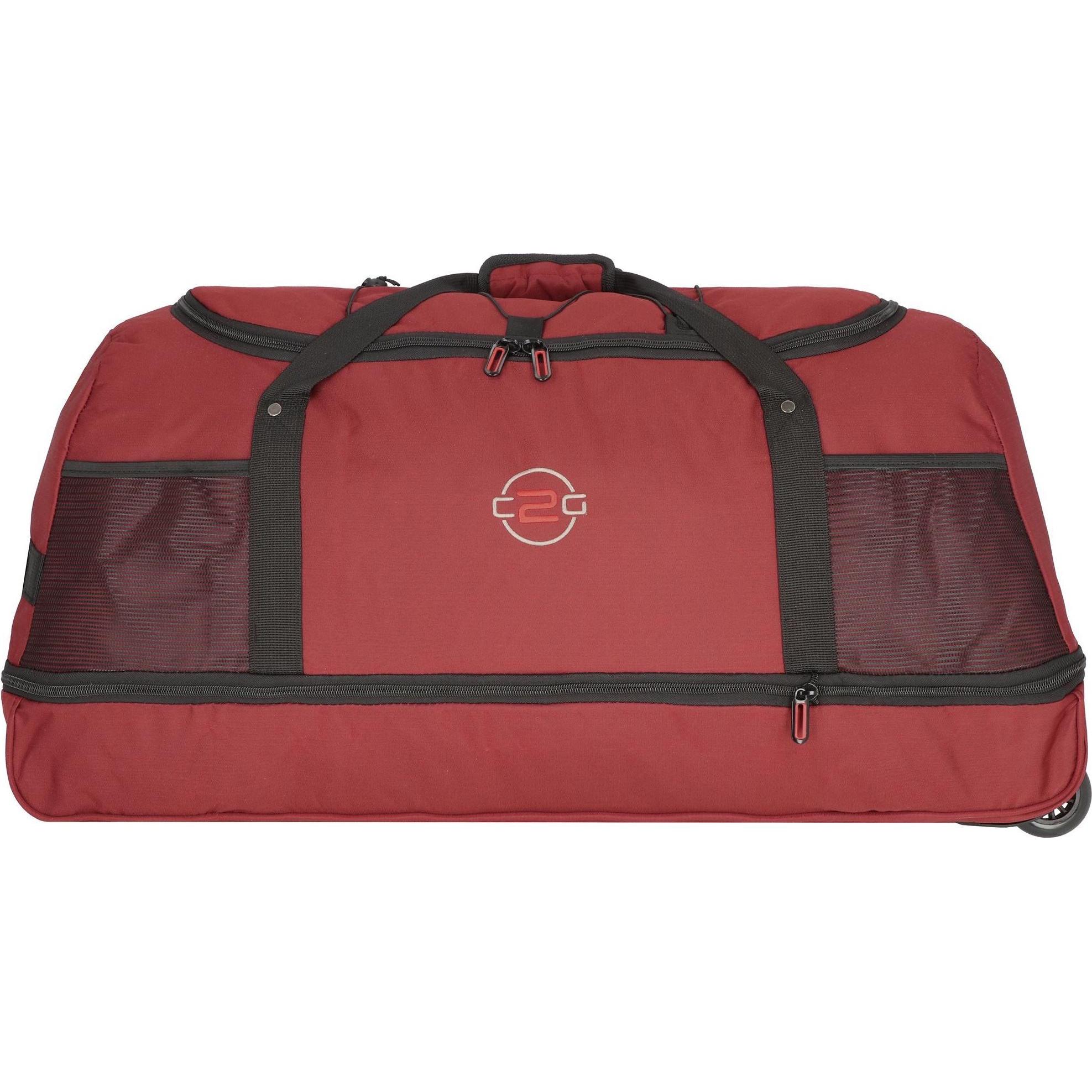 Nowi, Tasche, 2 Rollen Reisetasche 61 cm, Rot, (69 l)