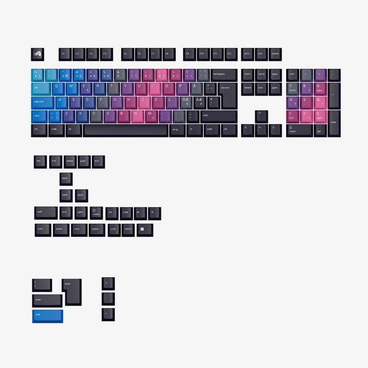 Glorious GPBT Keycaps - Afterparty - Nordic ISO - (131 pcs) - Cherry Profile
