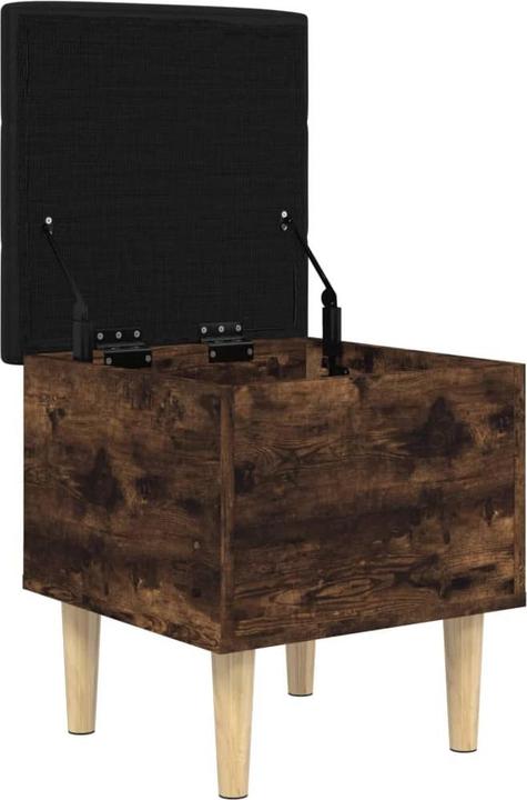 Immagine prodotto VidaXL Panca con contenitore in rovere fumé 42x42x46 cm (42 cm)