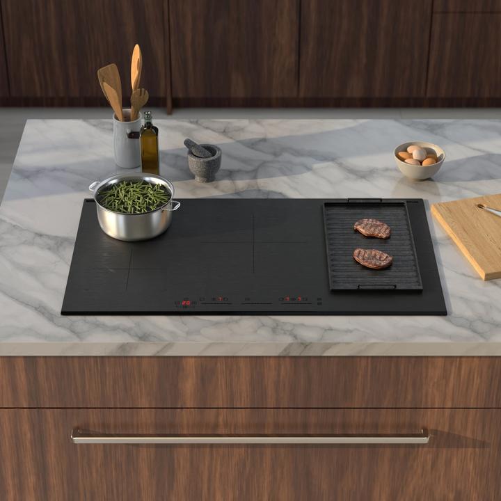 Actual product image Inventum IKI9035MAT - Inbouw inductie kookplaat - Matzwart (90 cm, Induction hob)