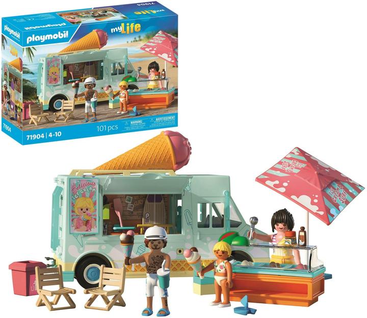 Productafbeelding Playmobil IJstruck met surfshop (71904, Playmobil Mijn Leven)