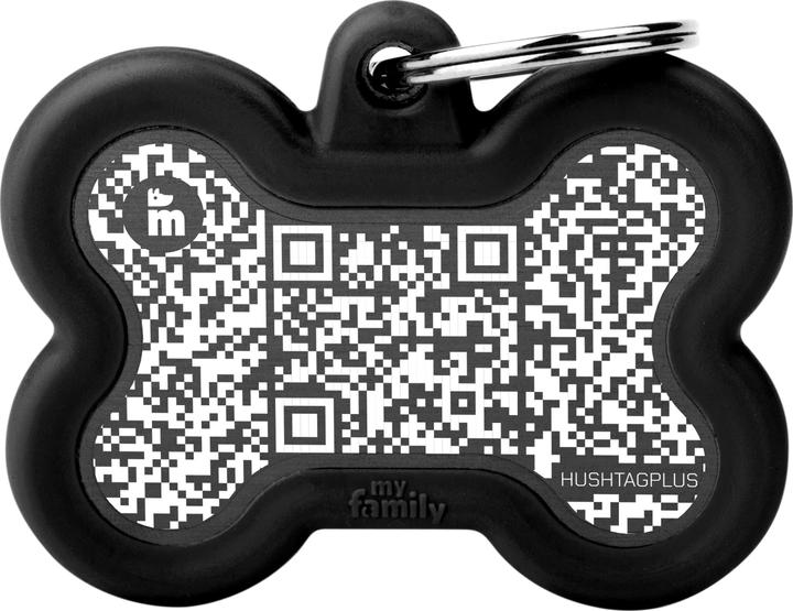 Produktbild Myfamily MyFa tegn hush QR, ben sort, gummi sort (Hund, Hundesport)
