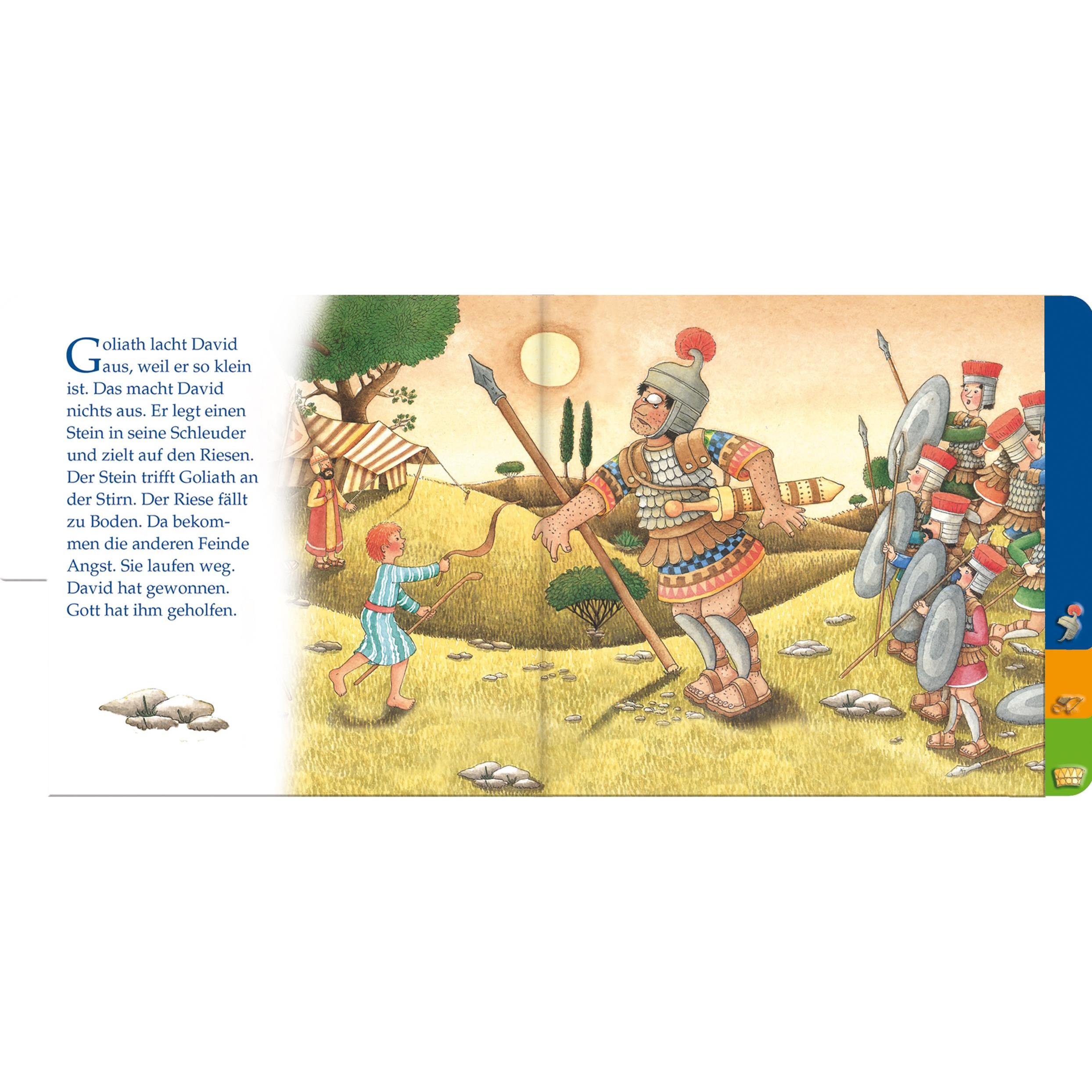 Thumbnail - Die Geschichte von David und Goliath, Kinderbücher von Constance Droop, Vera Lörks