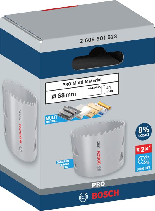 Actual product image Bosch Professional Zubehör PRO Multi material hole saw, 68 mm, with thread (68 mm)