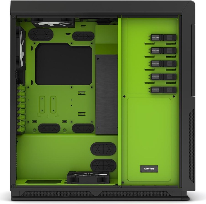 Produktbild Phanteks Enthoo Primo Special Edition, schwarz/grün (E-ATX, mATX, ATX)