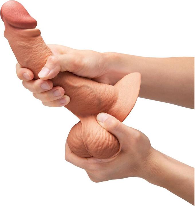 Actual product image Earthly Body B-Vibe Slipskin 8 Inch Curvy