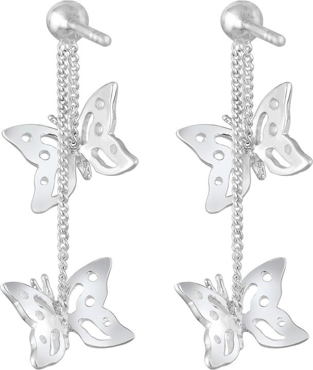 Immagine prodotto Elli Orecchini Farfalla Natura Cristalli Argento (Cristallo di vetro, Argento 925)