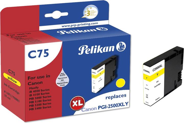 Pelikan C75 PGI-2500XL ye kompatibel (Y)