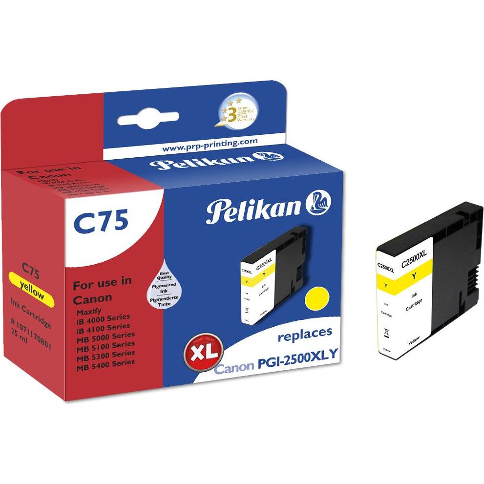 Pelikan, Druckerpatrone, C75 PGI-2500XL ye kompatibel (Y)