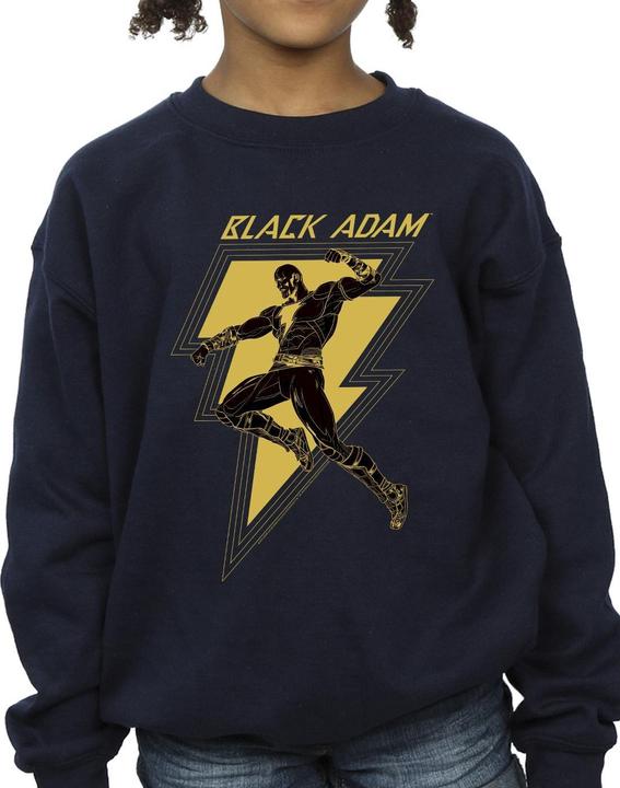 Produktbild Black Adam Golden Bolt Chest Sweatshirt Mädchen (128)