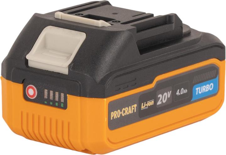 Immagine prodotto Procraft Batteria 20/4 Turbo 20 V 4,0 Ah / 4000 mAh Li-ion con indicatore di carica (20 V)