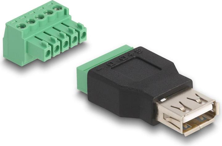 Produktbild Delock USB 2.0 Adapter USB-A Buchse - Terminalblock (4.50 cm)