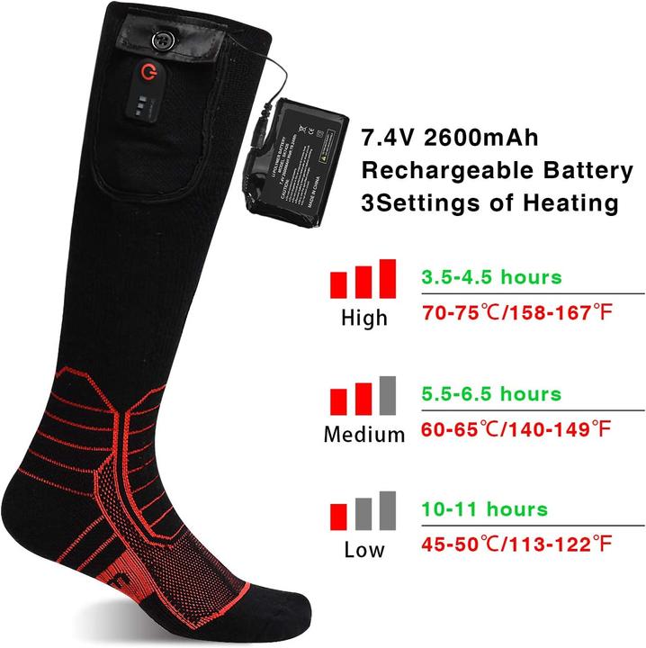 Actual product image Dr. Warm Heated Socks with Wireless Remote Control