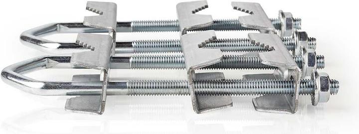 Nedis Satellite Mast Clamp | Diameter: 40 - 60 mm | Steel | Silver (Mirrors + antennas Mounting)