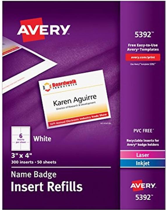 Produktbild Avery Namensschild-Einsätze