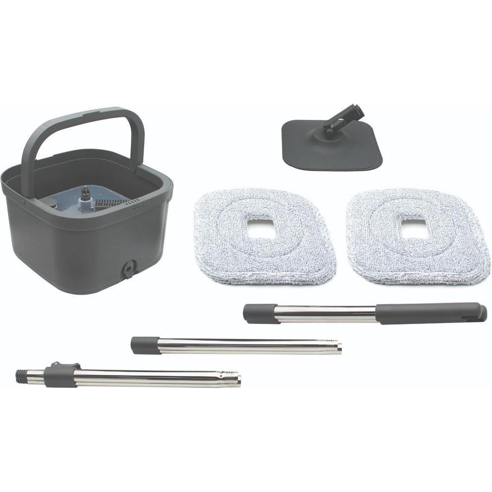 Sjö&Hav Sjö & Hav - Rotating Floor Mop - Telescopic Length: 110–130 cm, Bucket Dimensions: 29 × 29 × 17 cm, Utensili pulizia