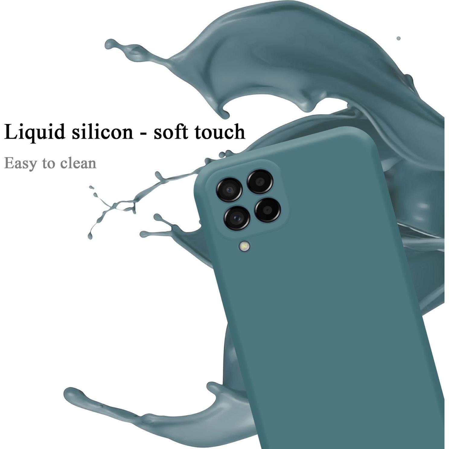 Thumbnail - Cadorabo TPU Liquid Silicone Case Hülle für Samsung Galaxy M53 5G (Samsung Galaxy M53 5G), Smartphone Hülle, Grün