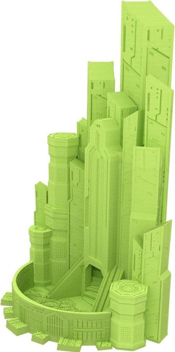 Produktbild Feldherr Fates End Würfelturm Cybercity grün – 3D gedrucktes Zubehör (Kunststoff)