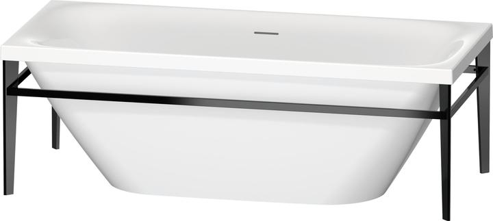 Produktbild Duravit Freistehwanne XVIU 180x80 Metallgestell schwarz matt weiss (241 l, 180 cm, 80 cm)