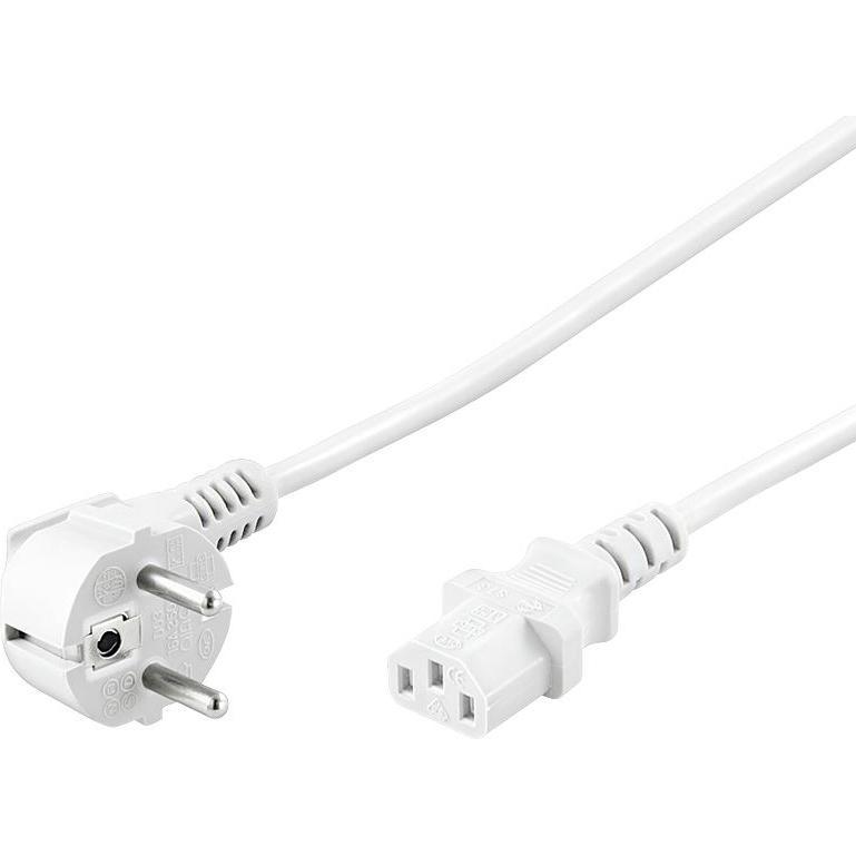 PremiumCord 230V network cable for computer 3m white (3 m), Cavo di alimentazione, Bianco