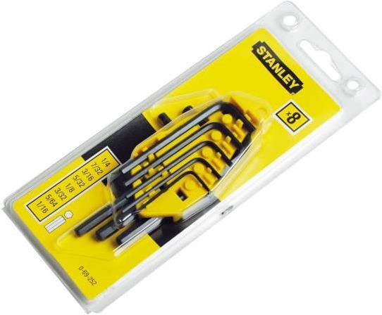 Produktbild Stanley Sechskant-Schlüssel Satz 8 tlg. 1/16 bis 1/4 (1/4")