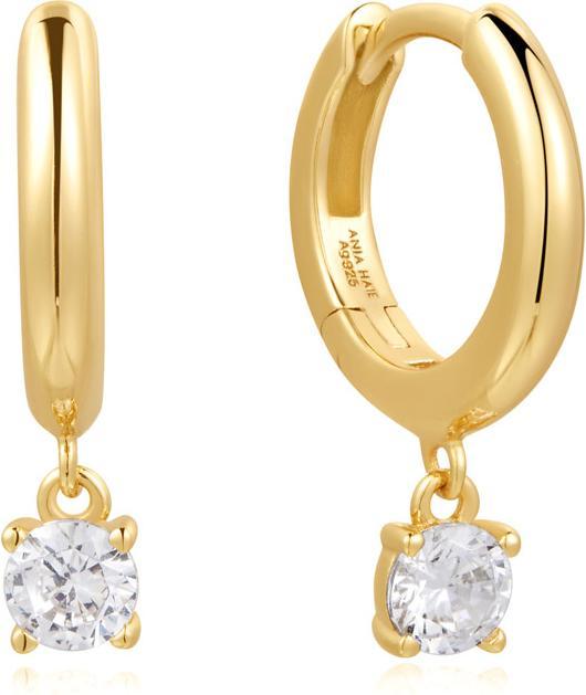 Produktbild Ania Haie Gold Drop Solitaire Huggies Ohrringe (Sterling Silber 925 vergoldet)