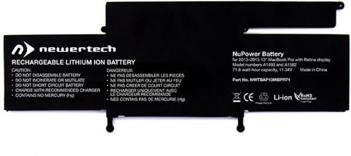 Newertech NuPower 71 Wh Battery for MacBook Pro 13" Retina