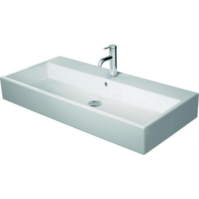 Duravit, Waschbecken, Waschtisch VERO AIR m ÜL HLB 1000x470mm 1 Hahnloch weiss WG (470 mm, 1000 mm)